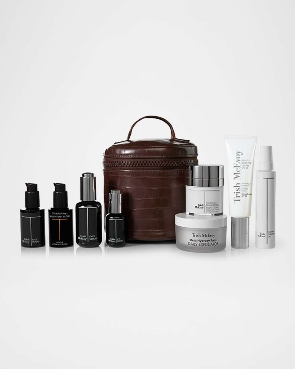 The Power of Skincare️ Protect & Repair Collection in Cocoa Croc Pouch